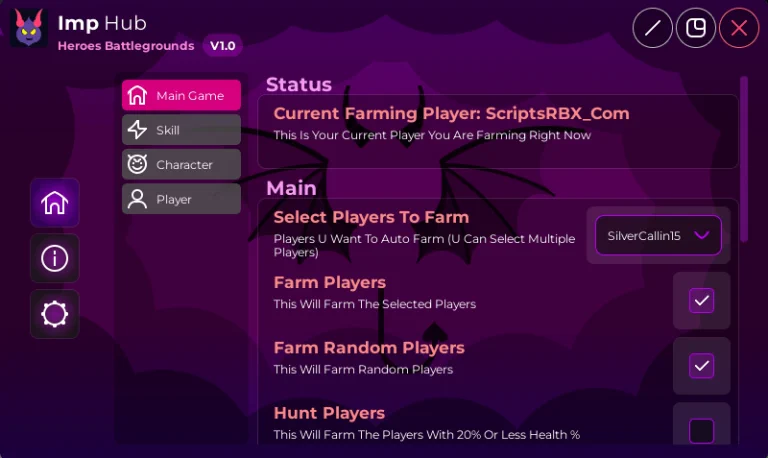 [🔥 MASTERY] Heroes Battlegrounds Imp Hub Auto Farm Players, Auto Skills and more!