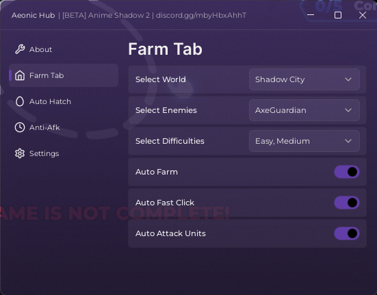 Anime Shadow 2 Script (BETA) – Auto Farm & Infinite Stars | Roblox 2025