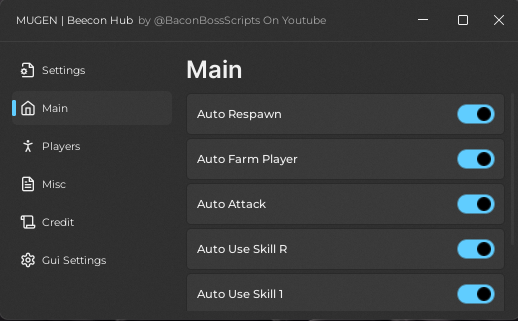 [RELEASE] MUGEN Script (2025) – Auto Farm, Auto Skills, Auto Respawn & More!