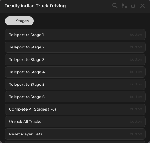 Deadly Indian Truck Driving Script (2025) – Teleport, Unlock Trucks & Complete All Stages