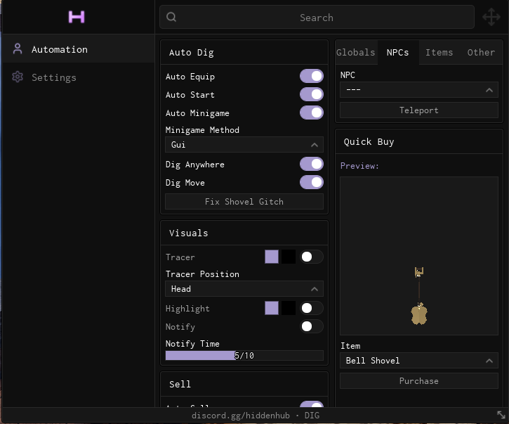 [RELEASE] Dig Script 2025 🔨 – Auto Farm, Auto Dig, Auto Minigame, Auto Sell, Teleport & More!