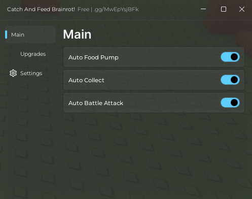 Catch and Feed a Brainrot Script! Auto Farm, Auto Food Pump, Auto Attack & Auto Collect!