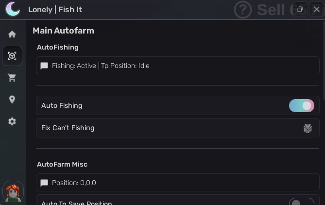 Fish It Roblox script GUI – Auto Fishing and Auto Farm menu