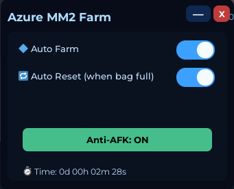 Roblox MM2 Halloween Script GUI showing Auto Candy Farm, Godmode, and Coin Farm options in Murder Mystery 2 2025 event.