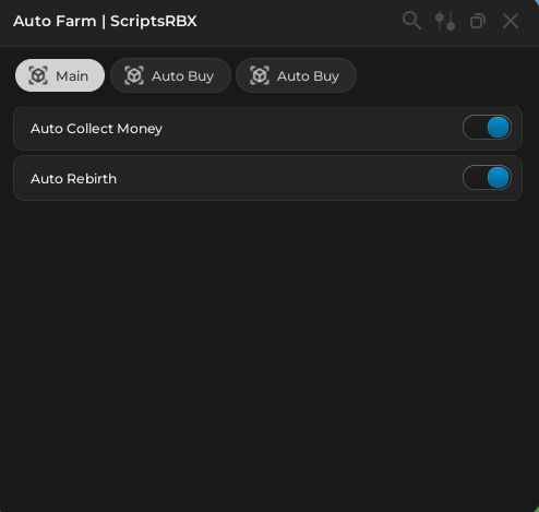 MY WATERPARK Roblox script infinite money auto farm interface