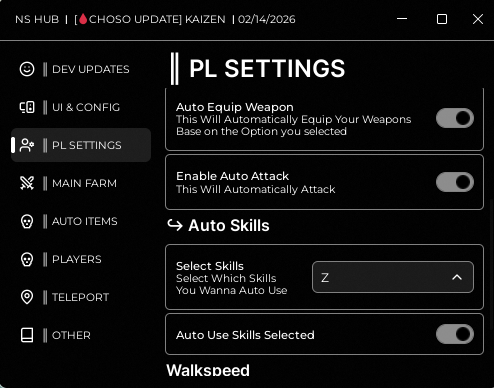 KAIZEN Roblox script GUI 2026 – Auto Farm, Kill Aura & God Mode men