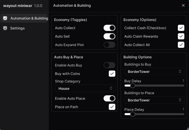 Mini War Script – Auto Collect, Auto Build, Auto Sell & More (2026)