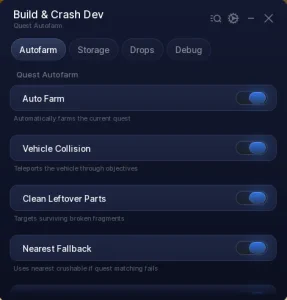 Build and Crush Script – Auto Farm, Auto Claim & Auto Storage Reset (No Key)