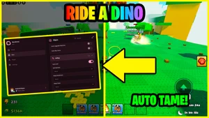 Ride a Dino Script – Auto Tame Dinos, Auto Sell, Auto Equip Best & Dino ESP