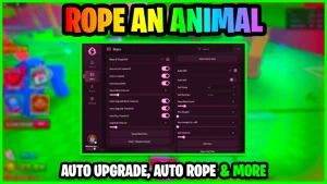Rope an Animal Script – Auto Rope Animals, Rarity Filter, Auto Sell & Auto Treadmill