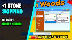 +1 Stone Skipping Script – Auto Throw & Train, Auto Buy Best Stone, Auto Rebirth & Auto Hatch